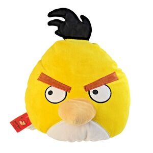 Angry Birds Chuck Yellow Bird Plush Toy 11 Inch Rovio Franco Soft Stuffed Animal